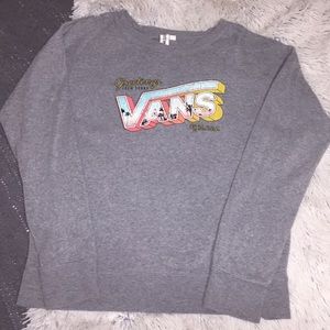 Grey Vans crew neck